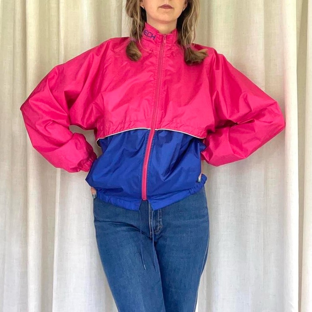 Vintage Bright Colorblock Windbreaker - Picture 6 of 7
